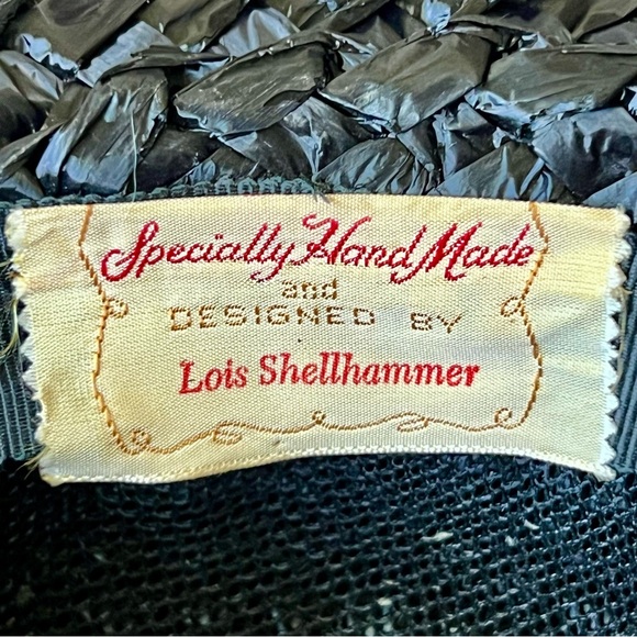 Vintage handmade LOIS SHELLHAMMER Braided Bowler Straw Hat - Picture 8 of 10